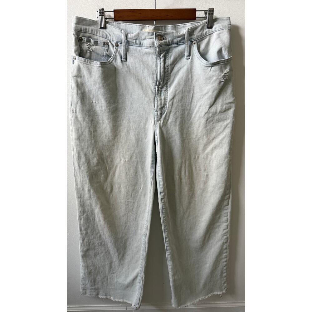 Madewell The Perfect Vintage Wide Leg Cropped Jean women's size 32